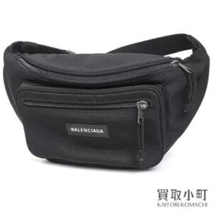 Balenciaga Explorer Belt Pack Black Canvas Crossbody Bag Waist Clutch BELTBAG